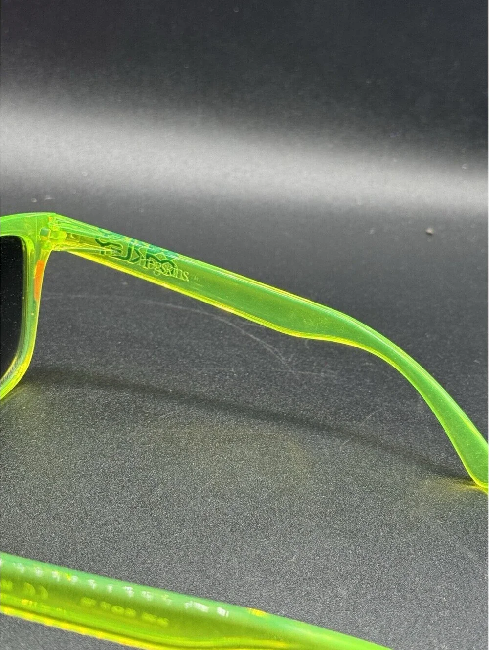 Oakley Frogskin Acid Green/Ice Iridium Polarized Lenses 24-355